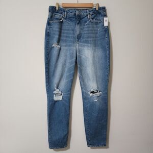 NWT Old Navy Womens Dahlia Higher High-Rise O.G. Straight Jeans Blue Sz 16 Tall